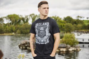 Men's Black t-shirt Viking Graphic Print